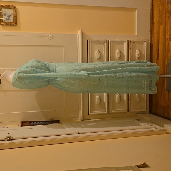 NWT Cleo green lace long jacket Sz S - Picture 4 of 9